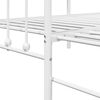 vidaXL Daybed Frame with Headboard White 75 x 190 cm Steel