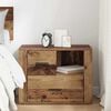 vidaXL Bedside Cabinet Old Wood 35 x 60 x 50 cm Engineered Wood