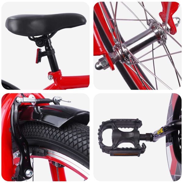 vidaXL Kids Bike 20'' for 6-11 Years Old Red