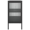 vidaXL Sideboard Black 70x35x70 cm Glass and Steel