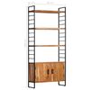 vidaXL 4-Tier Bookcase 80x30x180 cm Solid Acacia Wood