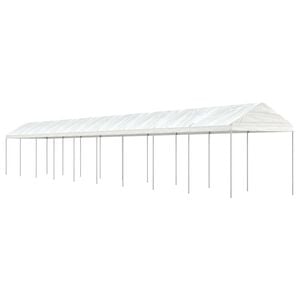 vidaXL Gazebo with Roof White 20.07x2.28x2.69 m Polyethylene