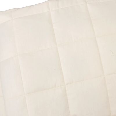 vidaXL Weighted Blanket Light Cream 150x200 cm 11 kg Fabric