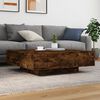vidaXL Coffee Table Smoked Oak 100x100x31 cm Engineered Wood