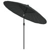 vidaXL Garden Parasol with Aluminium Pole 270 cm Anthracite