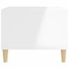 vidaXL Coffee Table High Gloss White 60x50x40 cm Engineered Wood