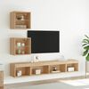vidaXL 5 Piece TV Wall Units with LED Sonoma Oak Engineered Wood