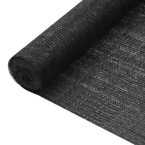vidaXL Privacy Net Black 1.8x50 m HDPE 75 g/m&sup2;