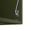 vidaXL Wall Cabinet for Garage with Gas-lift Door Olive green