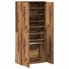 vidaXL Highboard with Shelf Old Wood 80 x 39 x 178 cm Engineered wood
