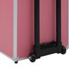 vidaXL Make-up Trolley Aluminium Pink