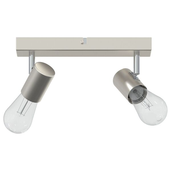 vidaXL Ceiling Spotlight Brushed nickel 26 x 6.5 x 11.5 cm Steel