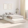 vidaXL Storage Bed Frame with Drawer White 120 cm Engineered Wood