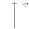 vidaXL Tent Pegs 24 pcs 23 cm &Oslash;6 mm Galvanised Steel