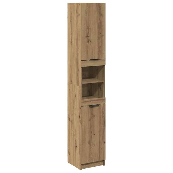 vidaXL Bathroom Cabinet Artisan Oak 32x34x188.5 cm Engineered Wood