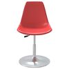 vidaXL Swivel Dining Chairs 4 pcs Red PP
