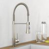 EISL Kitchen Mixer Tap with Spiral Spring Pull-out Spray LEON Nickel