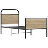 vidaXL Bed Frame without Mattress 80x200 cm Sonoma Oak Engineered Wood