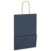vidaXL Paper Bags 50 pcs with Handles Blue 15x8x21 cm