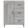 vidaXL Highboard Grey Sonoma 69.5x34x180 cm Engineered Wood