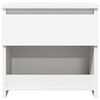 vidaXL Bedside Cabinet White 40x30x39 cm Engineered Wood