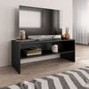 vidaXL TV Cabinet Black 100x40x40 cm Engineered Wood