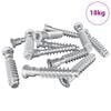 vidaXL Head Cap Screw 2900 pcs Silver Steel