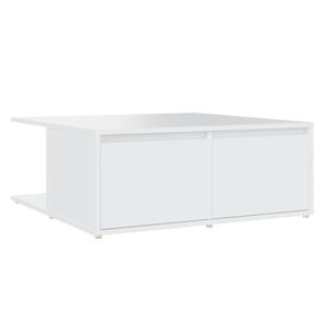 vidaXL Coffee Table White 80x80x31 cm Engineered Wood