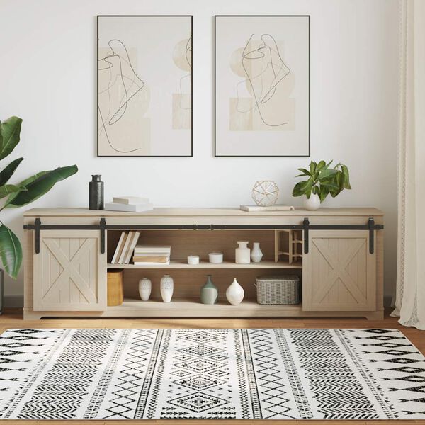 vidaXL&nbsp;Sliding Cabinet Door Kit 213 cm Carbon Steel