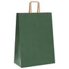 vidaXL Paper Bags 50 pcs with Handles Green 32x17x44 cm