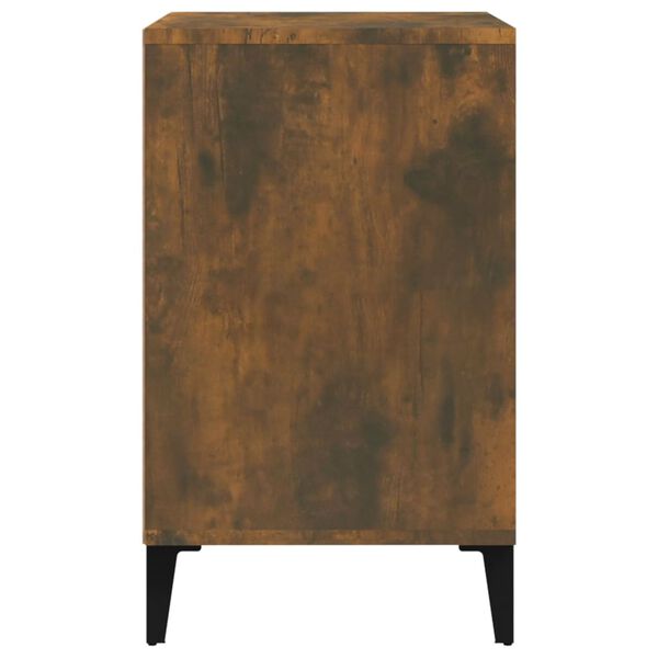 vidaXL Shoe Cabinet Smoked Oak 102x36x60 cm Engineered Wood