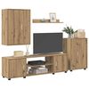 vidaXL TV Cabinet Set Wall-mounted 4 pcs Artisan Oak Engineered wood