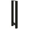 vidaXL Bar Table Legs Black 2 pcs 40x(100-101) cm Steel
