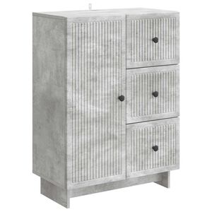 vidaXL Sideboard Concrete Grey 66 x 34.5 x 90 cm Engineered Wood