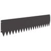 vidaXL Lawn Edging 20 pcs 103 x 25 cm Steel Black