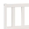 vidaXL Extra Long Bed Frame without Mattress White 140x220 cm Solid Wood Pine