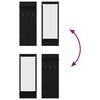 vidaXL Wall-Mounted Coat Rack with Shelf Black Oak 70 x 10 x 90 cm