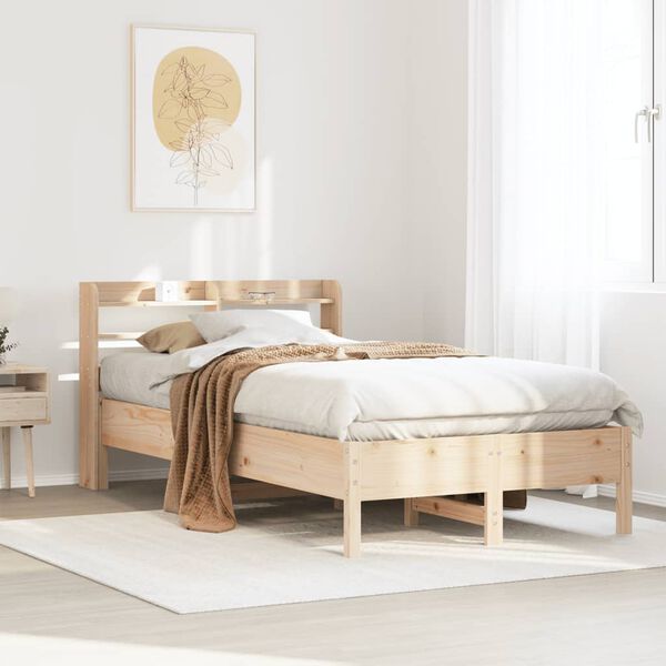 vidaXL Bed Frame without Mattress 90x200 cm Solid Wood Pine