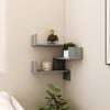 vidaXL Wall Corner Shelf Grey Sonoma 40x40x50 cm Engineered Wood