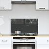 vidaXL Kitchen Backsplash Dark grey 70 x 40 x 0.6 cm Tempered Glass