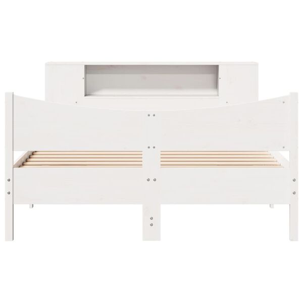 vidaXL Bed Frame without Mattress White 120x190 cm Small Double Solid Wood Pine