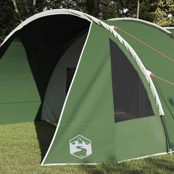 vidaXL Tunnel Tent with Roof Green and White 890 x 470 x 220 cm
