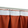vidaXL Blackout Curtains with Hooks 2 pcs Rust 140x175 cm