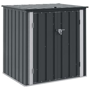 vidaXL Garden Storage Box Black 101.5 x 82 x 100 cm Steel