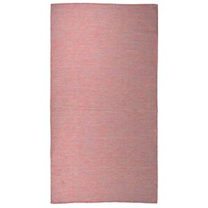 vidaXL Outdoor Flatweave Rug 80x150 cm Red