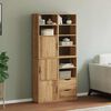 vidaXL Side Cabinets 4 pcs "ODDA" 40x24x79 cm Solid Wood Pine