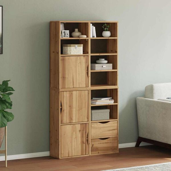vidaXL Side Cabinets 4 pcs "ODDA" 40x24x79 cm Solid Wood Pine