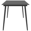 vidaXL 9 Piece Garden Dining Set Black