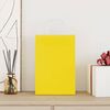 vidaXL Paper Bags 50 pcs with Handles Yellow 21x11x31 cm