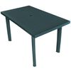 vidaXL Garden Table | Green | Plastic | Medium | Garden Table | Rectangular